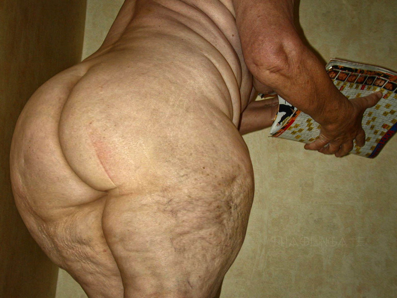 Old Big Ass Granny - Would asshole booty granny can find this