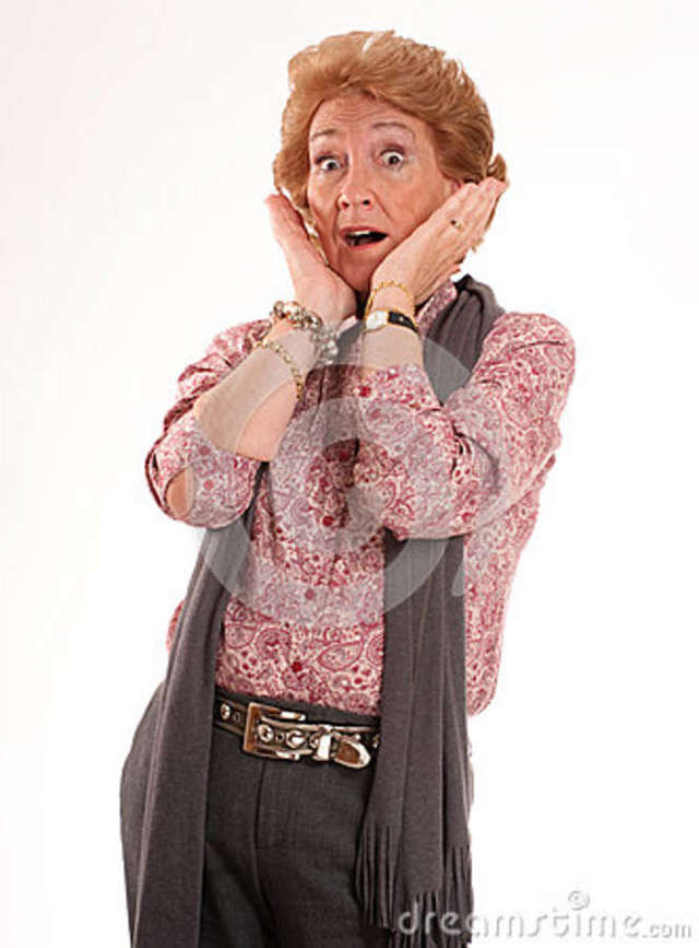 lady mature mature free woman stock photography royalty shocked