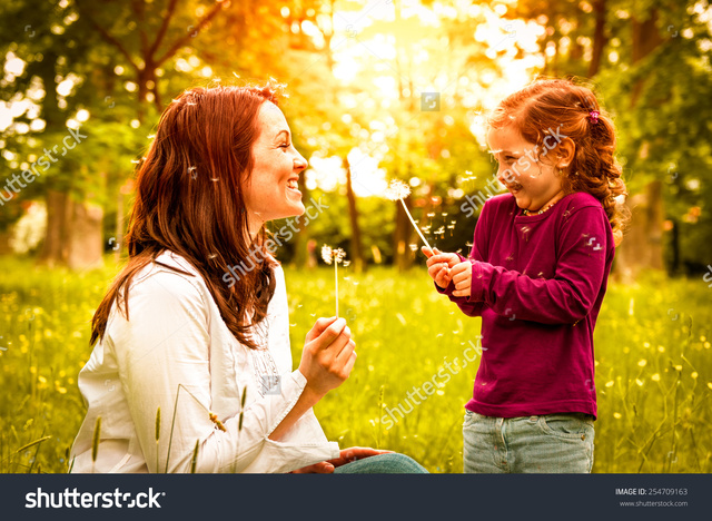 sexy mom having sex with daughter mother photo scene small daughter search park outdoors pleasure lifestyle stock dandelion blowing