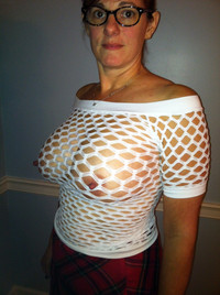 big naked moms dcbmtqf titties perky nipples peeking out moms fishnet blouse