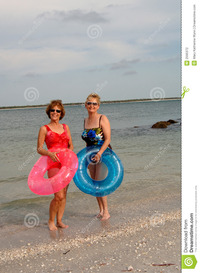 pics of older women active older women beach stock photography